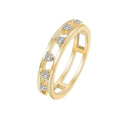 Gold-Plated Brass Openwork Layered CZ Ring styled for independent jewelry boutiques — jewelry finish and design detail