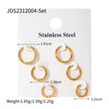 Pearl Stainless Steel Gold-Plated Earrings — alternate product view — jewelry finish and design detail
