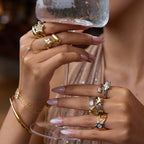 Original Design Five-Pointed Star Ring Non-Fading Jewelry Stainless Steel Accessories ring