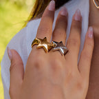 Five-pointed Star Ring Non-fading Jewelry rings Ornament