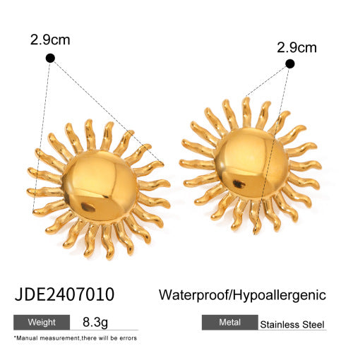 Stainless Steel Turquoise Earrings Zircon Stud Earrings Ear Jewelry Earrings