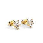 E0031Geometric Zircon Earrings for Women gold Diamond Stacked Earrings Accessories Source