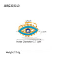 Evil Eye Gold-Plated Stainless Steel Ring — additional design view — jewelry finish and design detail
