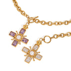 2H Cross Necklace Non-Fading Jewelry Stainless Steel Accessories
