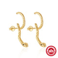 925 Silver Snake Adjustable Stud Earrings — collection product image 06