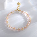 Gold-Plated Brass Bow Beaded Bracelet with a distinctive modern silhouette — jewelry finish and design detail