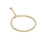 Real Gold Plated Color Retention Bead Bracelet for Women Gold-plated Round Bead Bracelet Mixed Beads