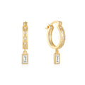 925 Sterling Silver Colorful Zircon Earrings Square Drop — collection product image 06
