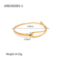 Minimalist 18K Gold-Plated Stainless Steel Bracelet — jewelry construction