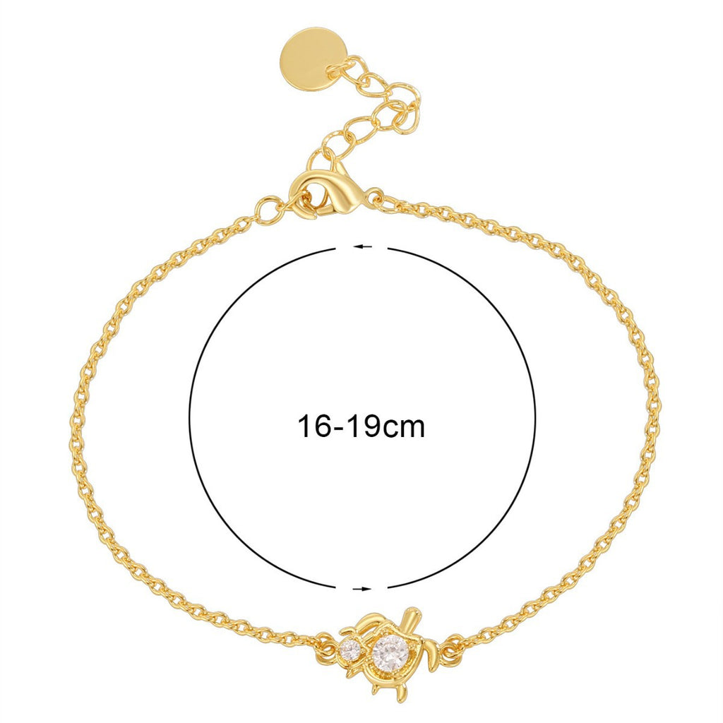 CYB0357 Turtle Copper Plated14k Gold Bracelet fashion Jewelry Beach Bracelet
