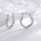 E0716 Exaggerated Open Flower Earrings Silver Vintage Hollow Pattern