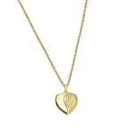 N0102 Jewelry Female Foreign Trade fashion Love Necklace Feather Heart Pendant Necklace