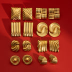 Stainless Steel Geometric Stud Earrings Earrings earrings