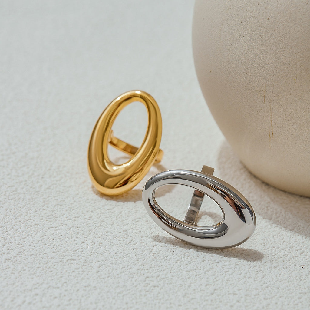 2H Geometric Ring Non-Fading Jewelry Design Ring Stainless Steel Jewelry ring