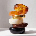 Melard Irregular Wide Resin Bracelet Jewelry for Women