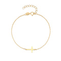 925 Sterling Silver Cross Bracelet for Women Minimalist Jewelry — collection product image 06