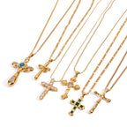 Stainless Steel Cross Necklace Jewelry Non-Fading Necklace