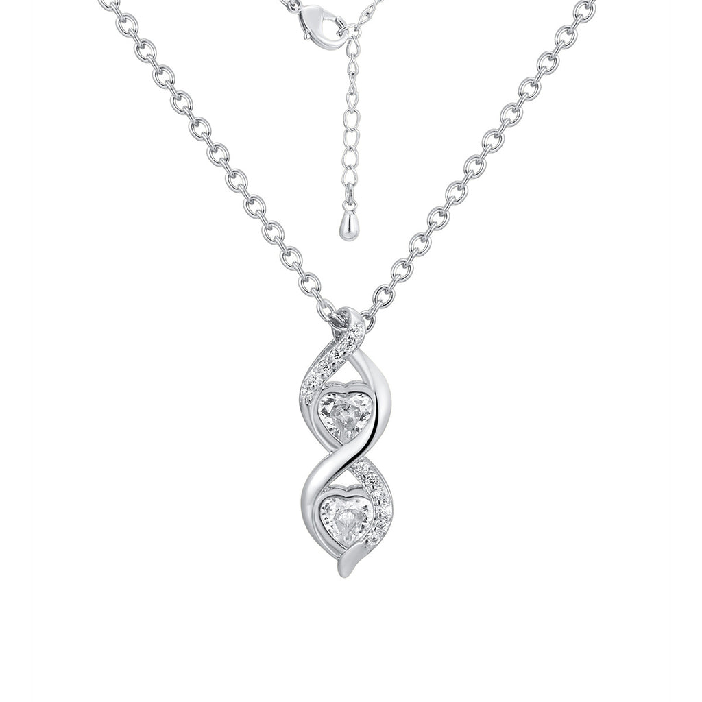 CYN0223 Infinite Molecule Copper Necklace Classic Spiral Fashion Pendant Accessory