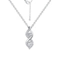 Gold-Plated Brass Spiral Pendant Necklace featuring twisted and a gold-tone finish — jewelry finish and design detail