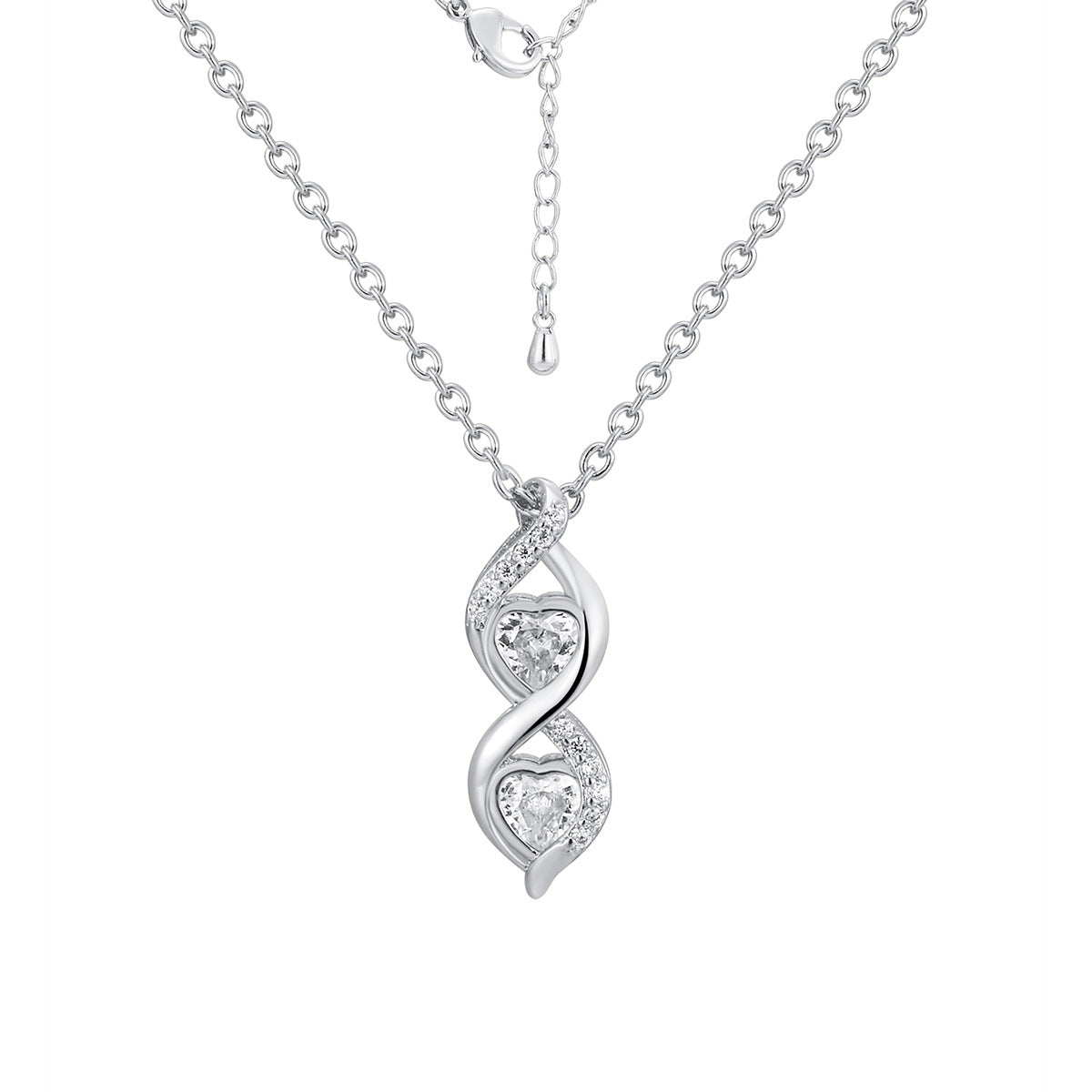 CYN0223 Infinite Molecule Copper Necklace Classic Spiral Fashion Pendant Accessory