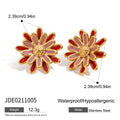 Gold-Plated Stainless Steel Earrings — Refined Profile — additional design view — jewelry finish and design detail