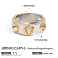 Open Profile Gold-Plated Stainless Steel Cuff Bracelet — alternate product view — jewelry finish and design detail