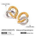 Gold-Tone Heart Stainless Steel Earrings styled for independent jewelry boutiques