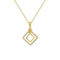 Gold-Plated 925 Sterling Silver Openwork Pendant Necklace — jewelry construction