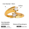 Modern Gold-Tone Stainless Steel Ring — Soft Contour featuring contemporary and a gold-tone finish
