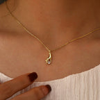 S925 Silver Hand Holding Galaxy Couple Necklace Vintage