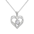 Gold-Plated Brass Heart Cross CZ Necklace for curated everyday jewelry assortments — jewelry finish and design detail