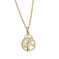 Gold-Plated Brass Round Pendant Necklace for private-label fashion jewelry buyers