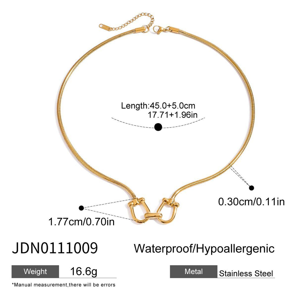 Necklace Non-Fading Jewelry gold Clavicle Chain Stainless Steel Accessories