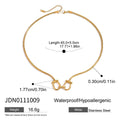 Modern Gold-Tone Stainless Steel Necklace — Thoughtful Design with a refined design profile