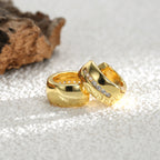 E0356 Hot Sale gold Earrings Glossy Simple Fashion Zircon Earrings n Women's Earrings