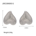 18K Gold-Plated Stainless Steel Heart Pendant Necklace — product profile — jewelry finish and design detail