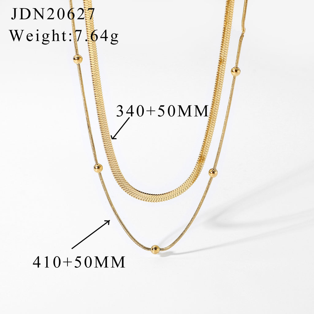 Sweater Chain Necklace Jewelry Women Stainless Steel Autumn Winter Accessories