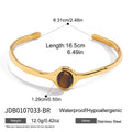 18K Gold-Plated Stainless Steel Bracelet — Curated Style — alternate product view — jewelry finish and design detail