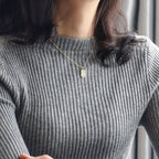 N0046 Gold-plated26Letter Square Necklace for Women, Simple Design English Choker Jewelry