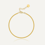 B0181 Fashion Design Bracelet for Women Brass Gold-Plated Hemp Rope Chain Simple