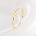CYR0689 Letter Ring for Women Design Fashion Open Ring Tail Ring