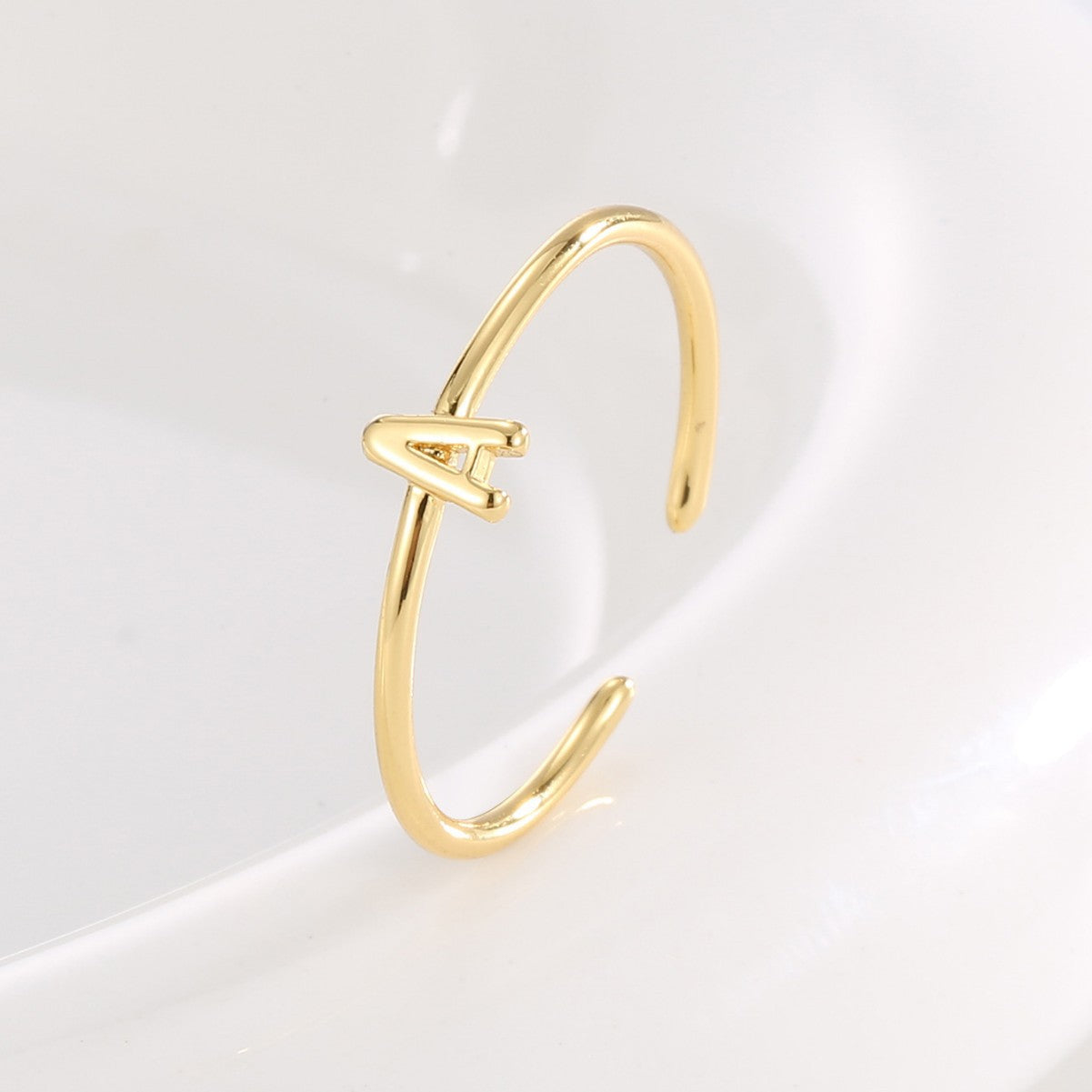 CYR0689 Letter Ring for Women Design Fashion Open Ring Tail Ring