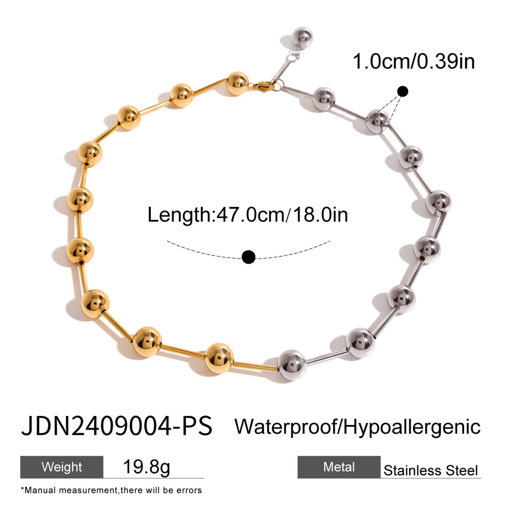 Color Matching Jewelry Stainless Steel Love Heart Necklace Ring Non-Fading Earrings