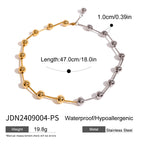 Color Matching Jewelry Stainless Steel Love Heart Necklace Ring Non-Fading Earrings