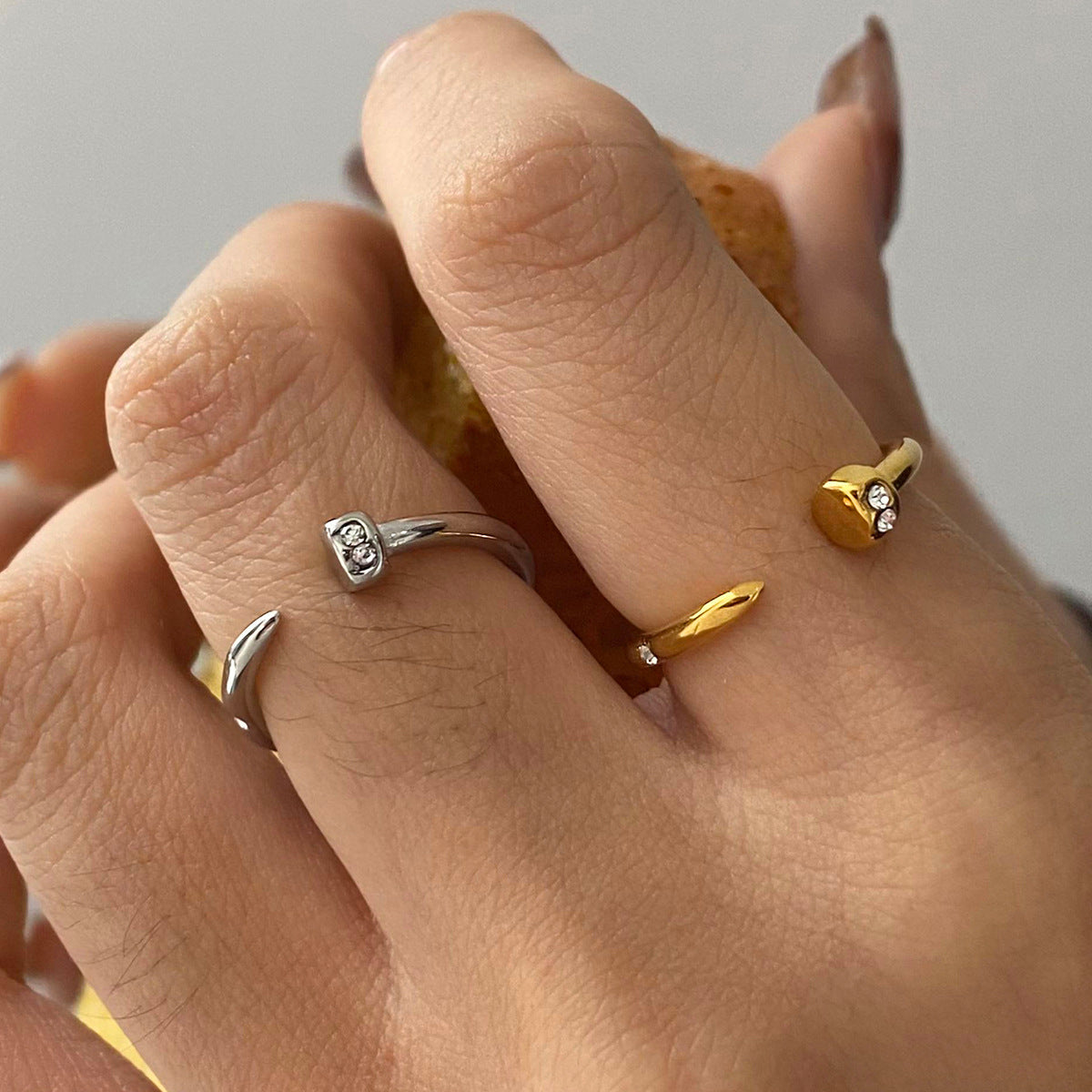 The ring does not fade rings Stainless Steel Jewelry