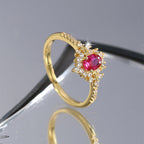 R0424 New Fashion Retro Design Ring for Women Luxurious Elegant Ring