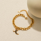 Stainless Steel Strap Zircon Bracelet Jewelry Non-Fading Accessories for Women