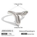Water Drop Ring Non-Fading Jewelry rings Stainless Steel Jewelry