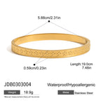 2H Stainless Steel Jewelry Bracelet for Women, Exclusive Gold-Plated Accessories
