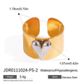 Stainless Steel Heart-Shaped Ring — jewelry construction